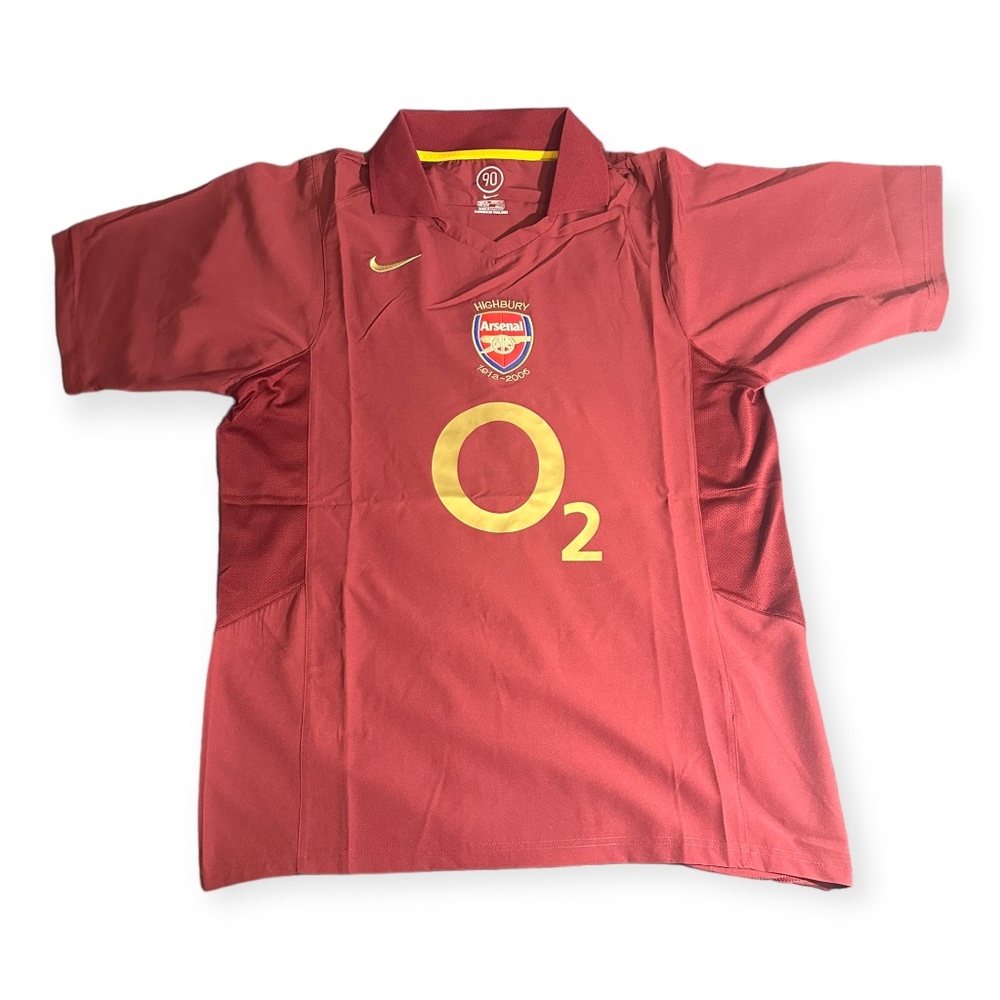 Arsenal retro vintage kit. Thierry Henry soccer football jersey.